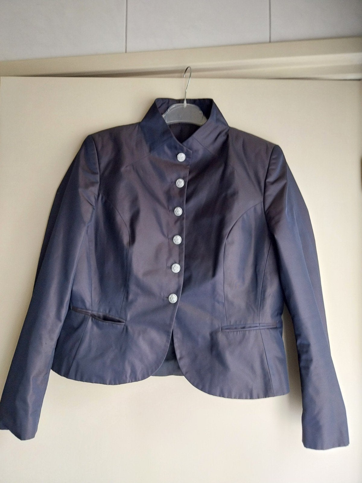PRACHTIG JASJE ZGAN, Kleding | Dames, Ophalen of Verzenden, Zo goed als nieuw, Maat 42/44 (L), Blauw