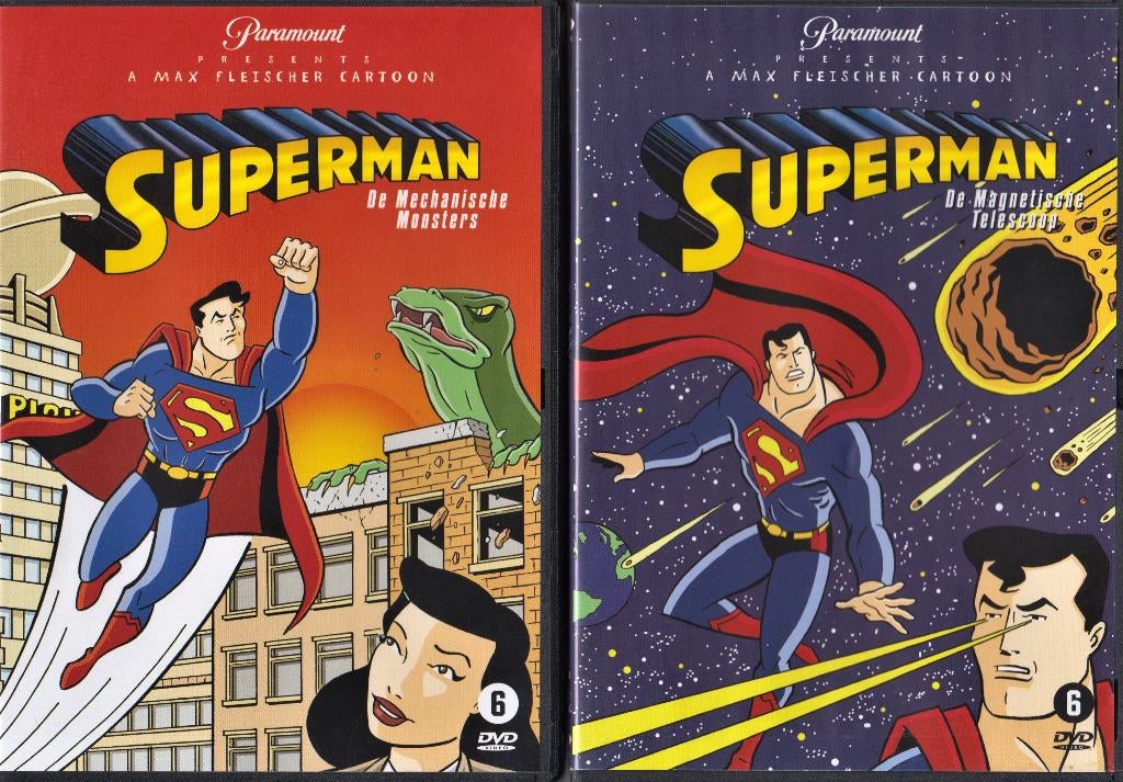 Superman De Mechanische Monsters + De Magnetische Telescoop, Tekenfilm, Verzenden, Zo goed als nieuw, Alle leeftijden
