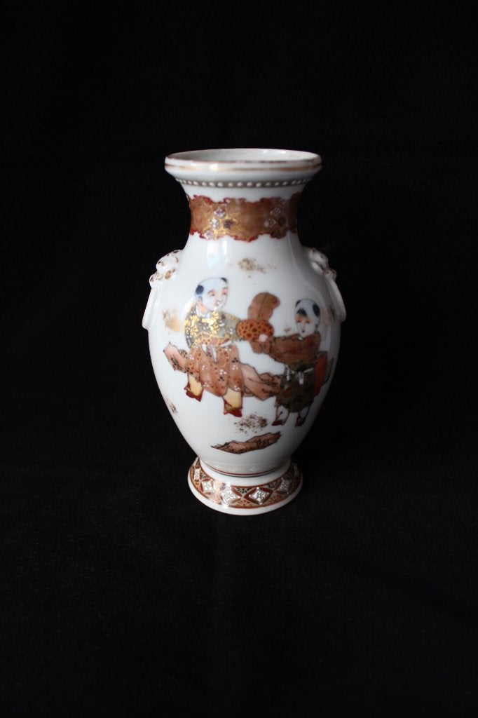 Antiek Japan Kutani porseleinen vaas 1900-1940, Ophalen of Verzenden