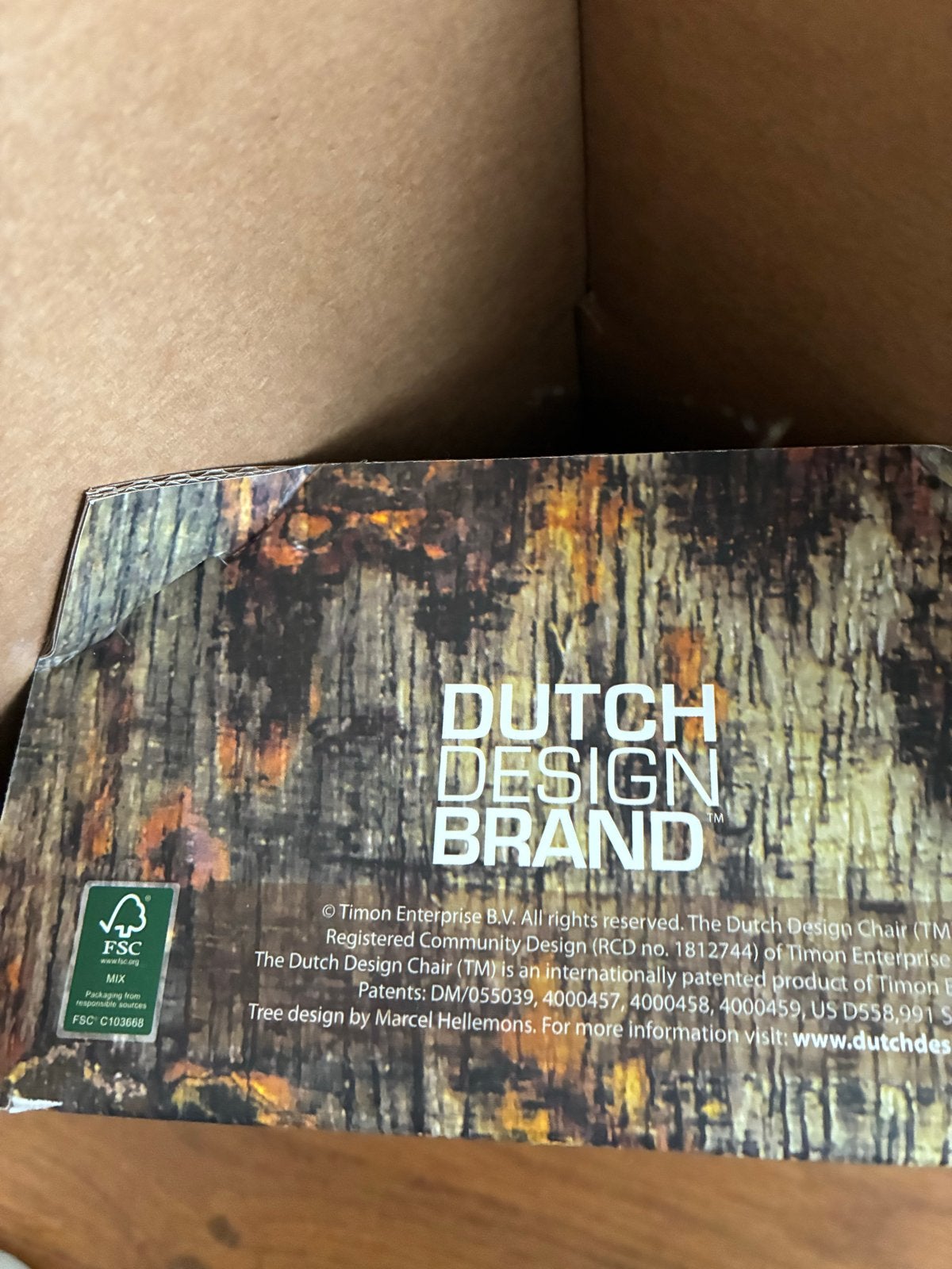 2 bijzettafeltjes van karton - Dutch Design Brand, Ophalen, Minder dan 55 cm, Gebruikt, Vierkant
