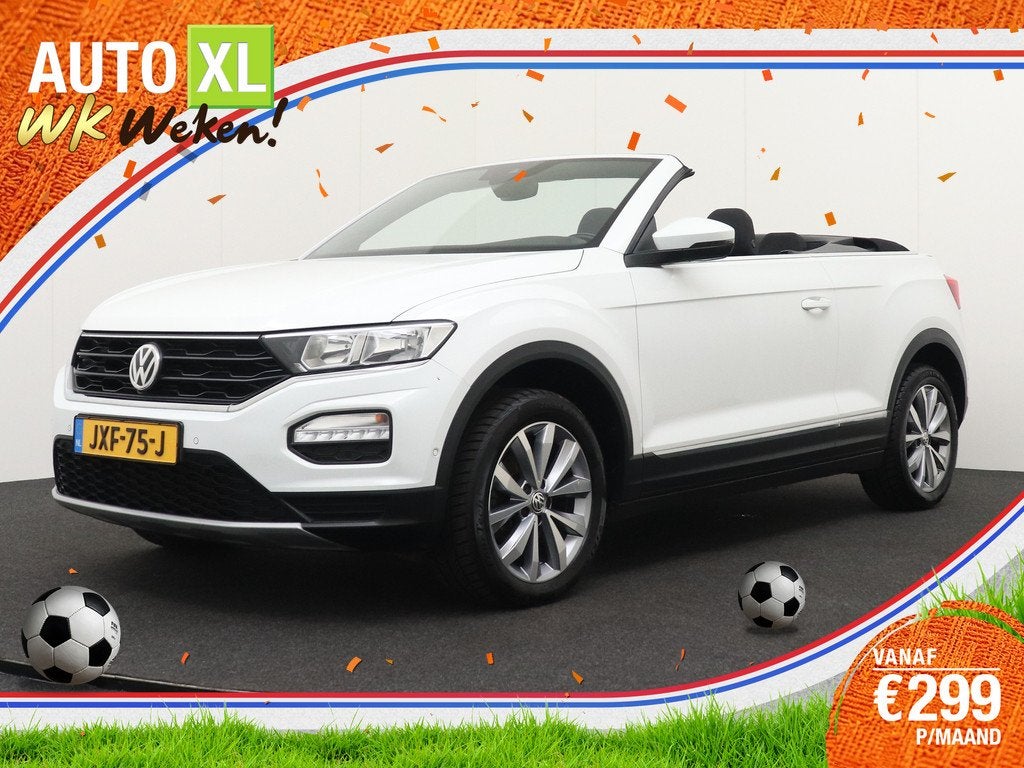 Volkswagen T-Roc Cabrio 1.5 TSI 150 PK Style Camera Trekhaak, Voorwielaandrijving, Stof, 4 cilinders, Automatische klimaatregeling