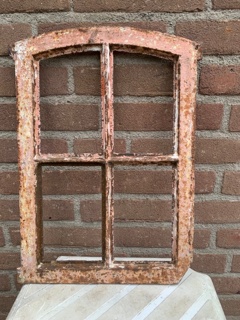 Ijzeren Raam., Doe-het-zelf en Verbouw, Glas en Ramen, Ophalen, Gebruikt, Minder dan 80 cm, Minder dan 80 cm