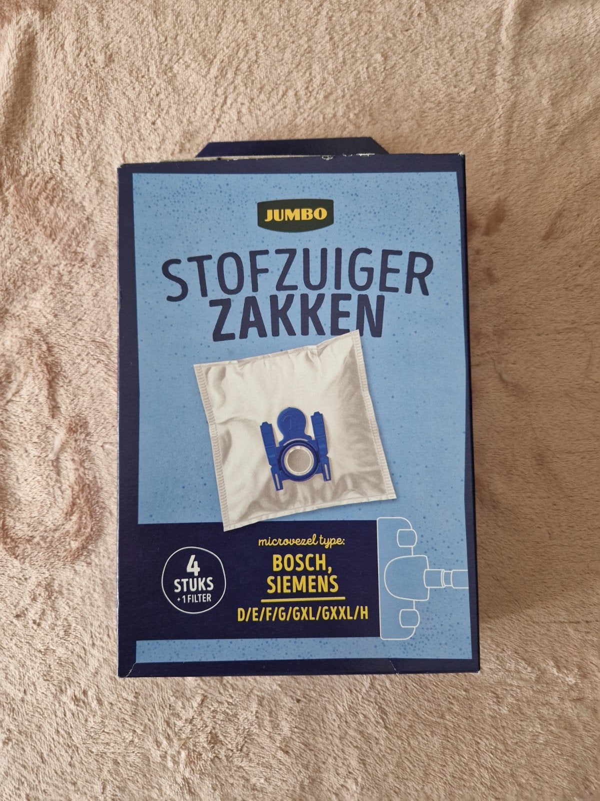 Jumbo stofzuigerzakken Bosch Siemens D/E/F/G/GXL/GXXL/H, Inclusief accessoires, Bosch, Overige typen, Nieuw