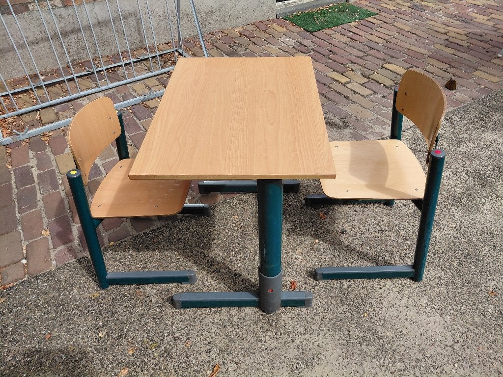 Originele Presikhaaf Schooltafel met Stoel (Maat 4 / Geel) –, Ophalen, Gebruikt, Stoel(en)