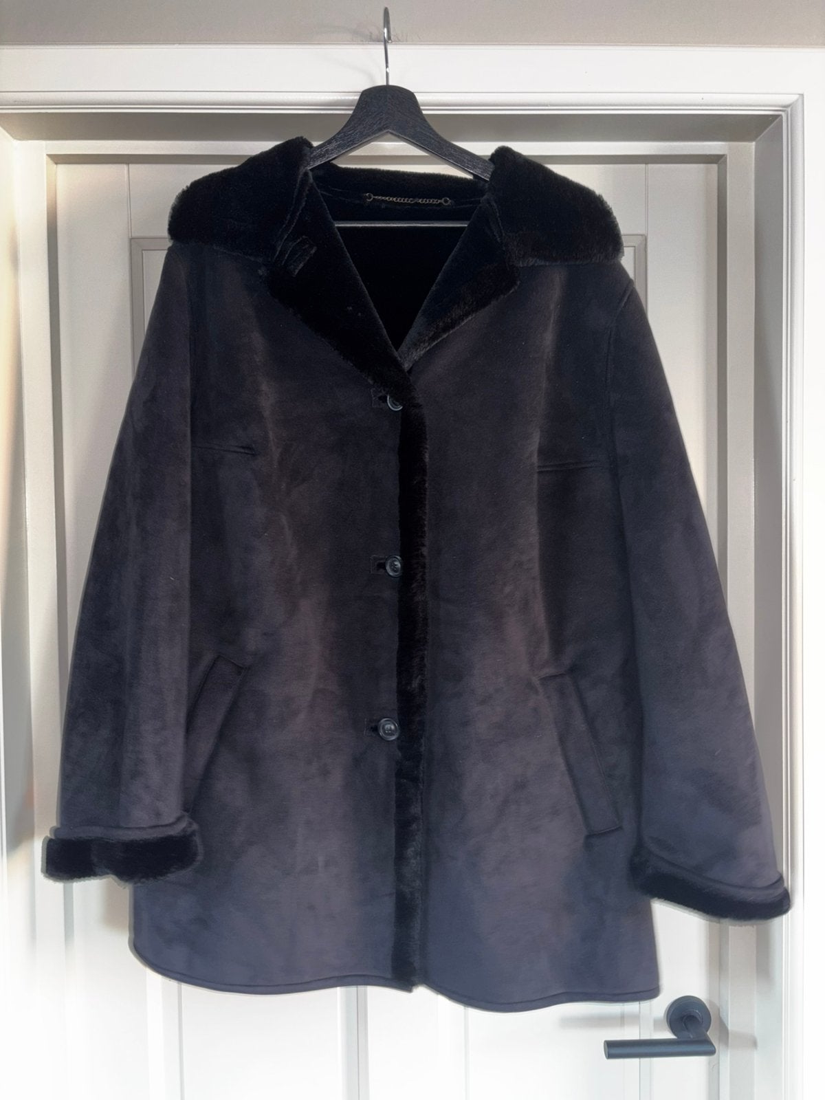 > Marcona winterjas, maat 50, Kleding | Dames, Ophalen of Verzenden, Zo goed als nieuw, Zwart, Jas of Mantel