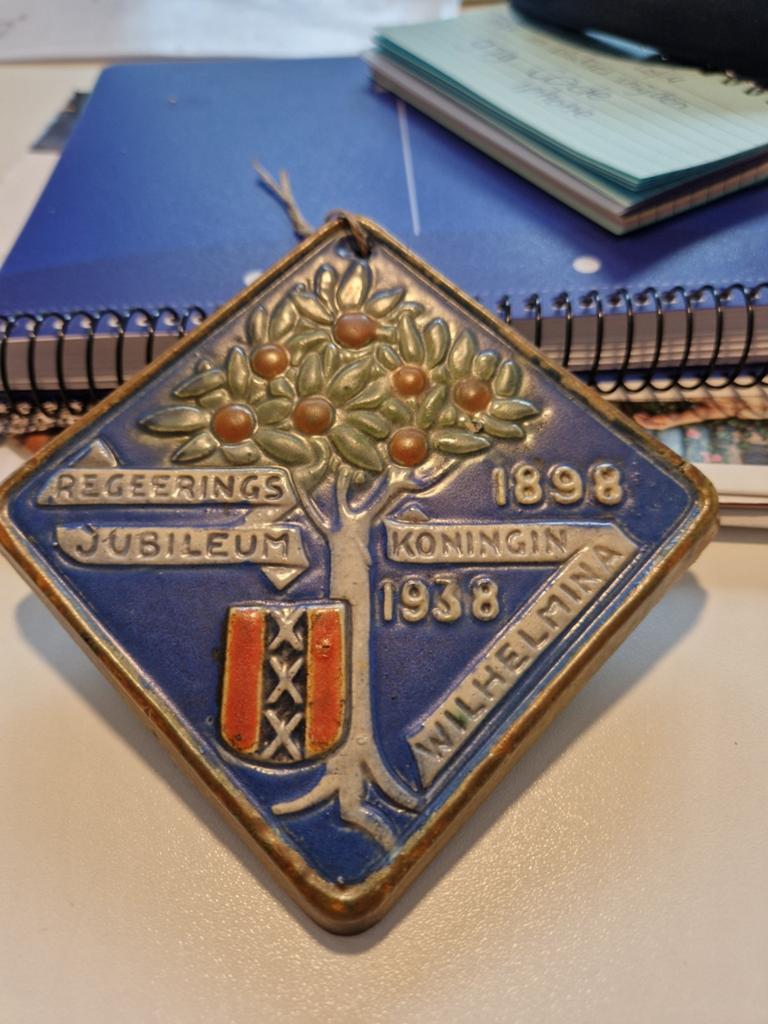 Regeringsjubileum Koningin Wilhelmina 1898-1938, Ophalen of Verzenden, Gebruikt, Nederland, Overige typen