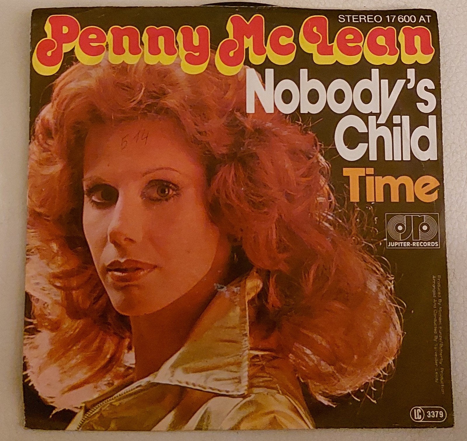 Penny McLean - Nobody's Child / Time (Single), Cd's en Dvd's, Gebruikt, 7 inch, Ophalen of Verzenden, Pop