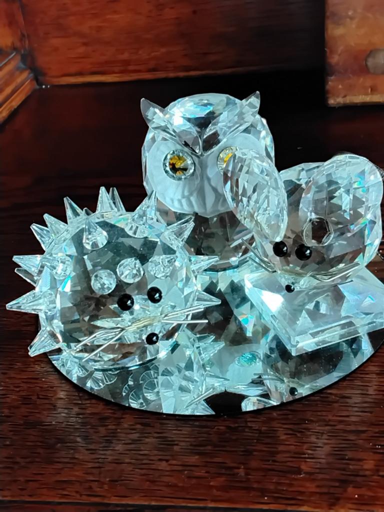 3 figuurtjes van swarovski, Verzamelen, Swarovski, Ophalen of Verzenden, Zo goed als nieuw, Figuurtje