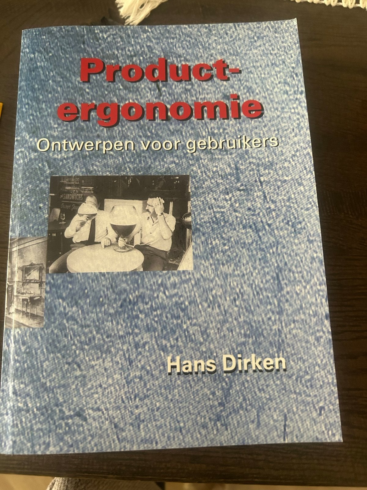 Product-ergonomie: Ontwerpen voor gebruikers - Hans Dirken, Boeken, Studieboeken en Cursussen, Ophalen of Verzenden, Beta, Zo goed als nieuw