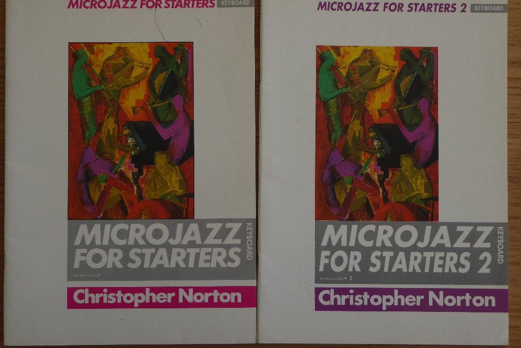 Microjazz for starters (2 boeken) no 1 en 2 voor keyboard, Muziek en Instrumenten, Bladmuziek, Gebruikt, Les of Cursus, Ophalen of Verzenden