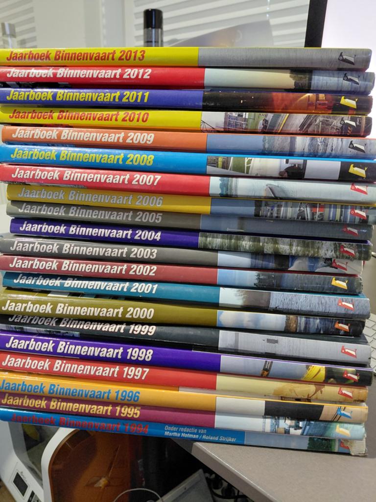 Jaarboek Binnenvaart collectie 1994-2013, Ophalen of Verzenden, Zo goed als nieuw, Diverse auteurs, Boot