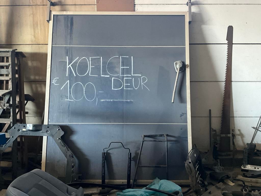 Koelceldeur met rails, Gebruikt, Overige typen, Ophalen of Verzenden, Schuifdeur