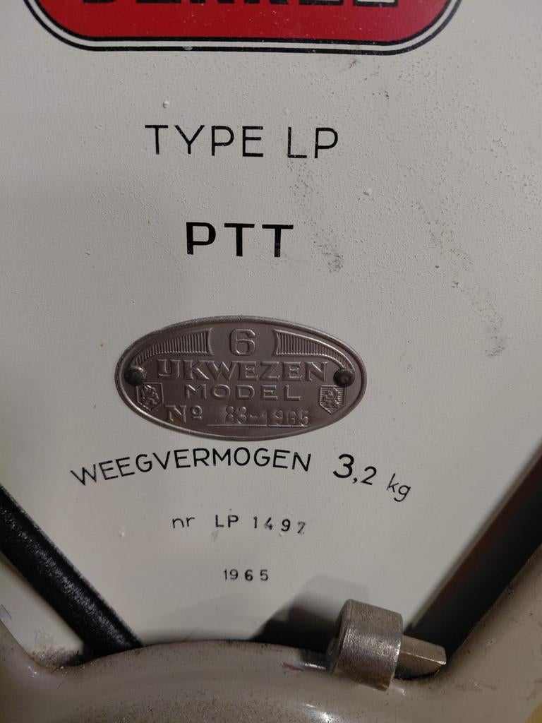 Berkel weegschaal type LP 3,2KG ex PTT. 1965, Ophalen, Winkelweegschaal, Minder dan 10 kg