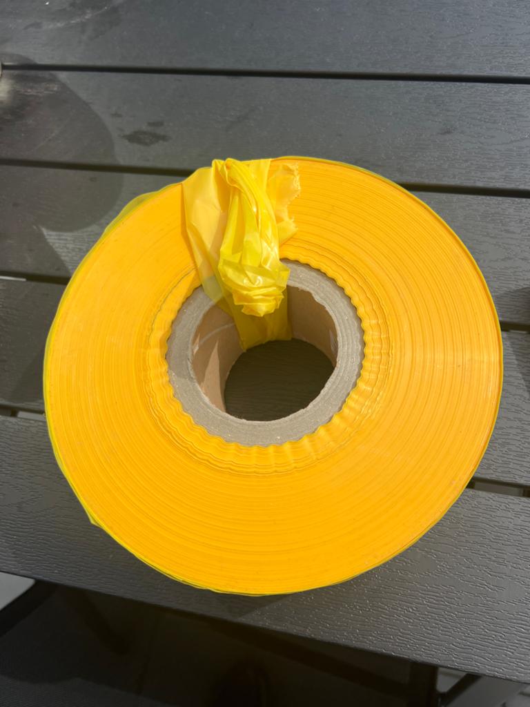 LDPE Folie Transparant Geel 80 x 0.05 mm, Ophalen, Nieuw, 15 m² of meer, Folie