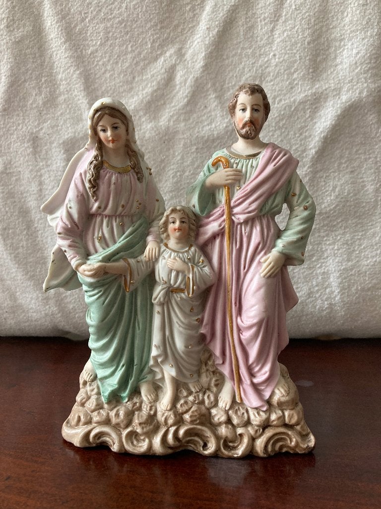 Biscuit beeld van de Heilige Familie, Antiek en Kunst, Ophalen of Verzenden