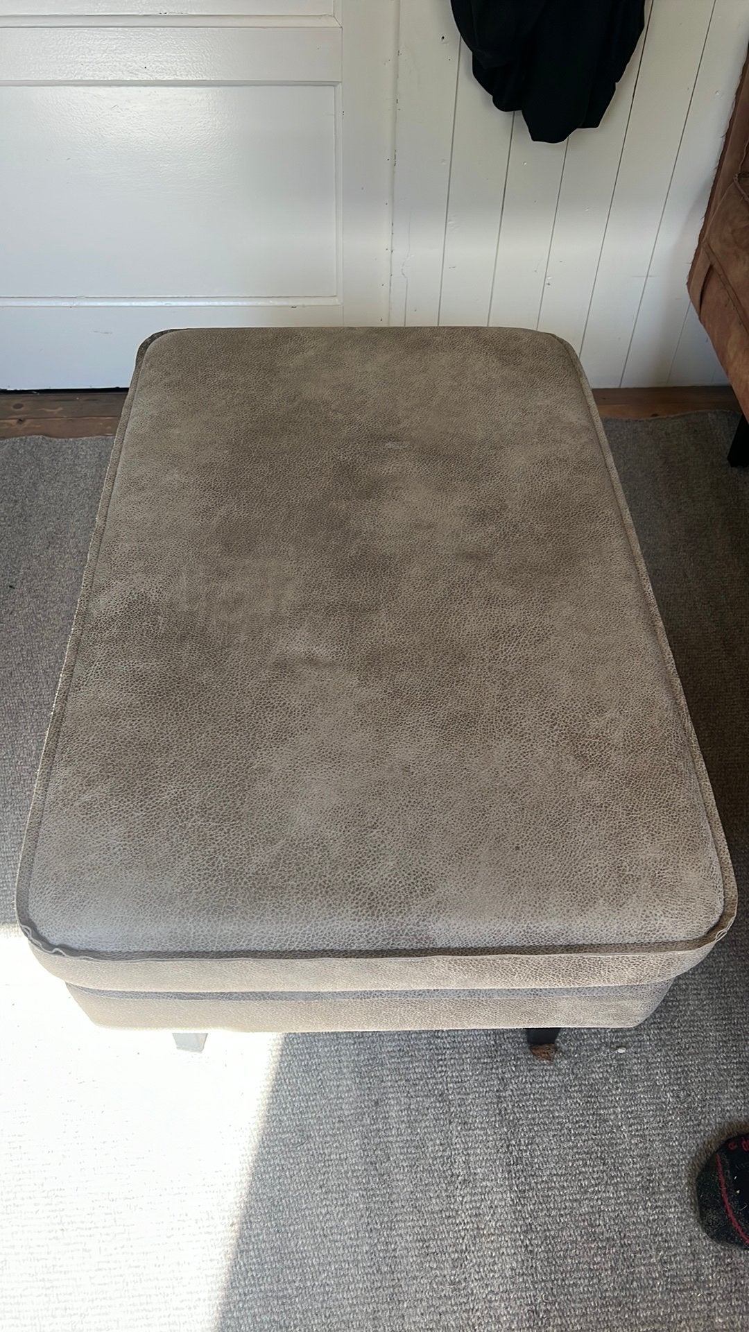 Woood be pure hocker, Ophalen, Leer, 75 tot 100 cm, Zo goed als nieuw
