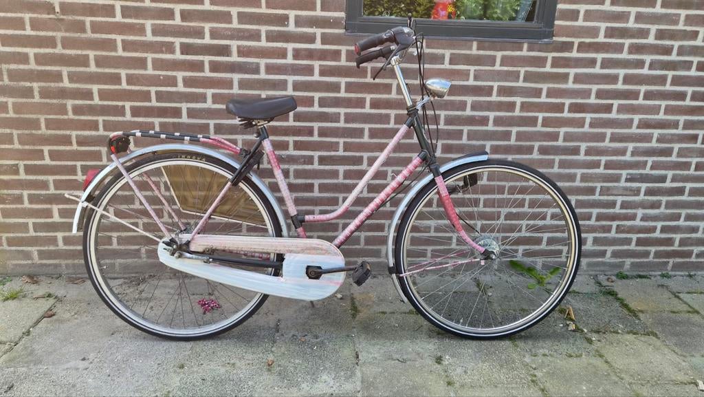 Damesfiets, prima kroegfiets of stationsfiets, Fietsen en Brommers, Ophalen, Gebruikt, Overige merken, Versnellingen