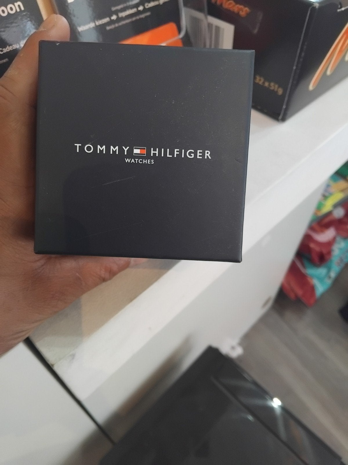 Tommy Hilfiger Horloge met Strass - Zo goed als nieuw, Overige merken, Staal, Staal, Polshorloge