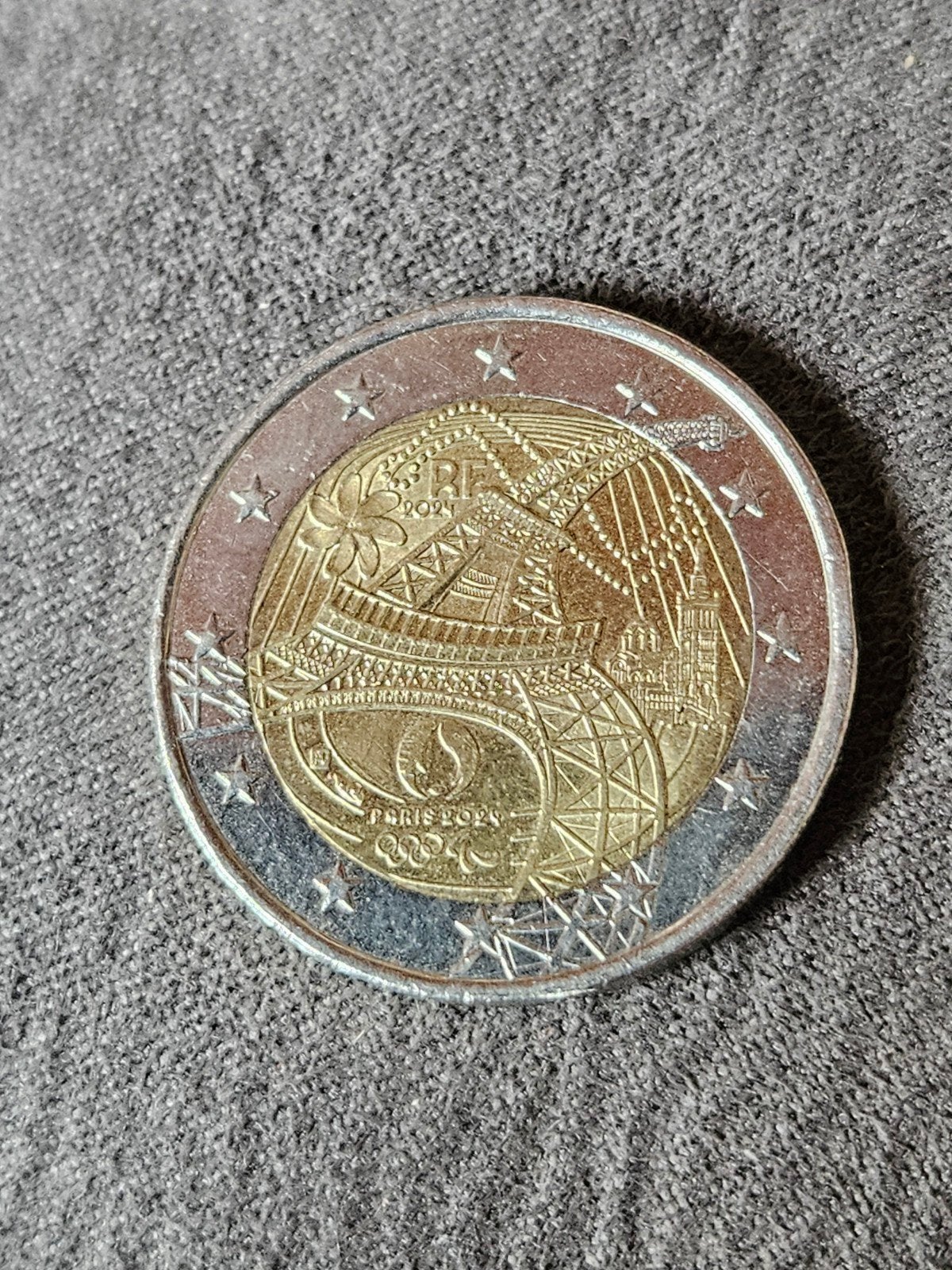 2 Euro Parijs 2024 Olympische Spelen munt, Ophalen of Verzenden, Frankrijk, 2 euro, Losse munt