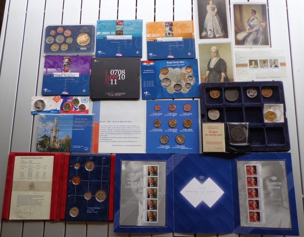partij munten en postzegels, Ophalen of Verzenden, Nederland en Buitenland, Munten