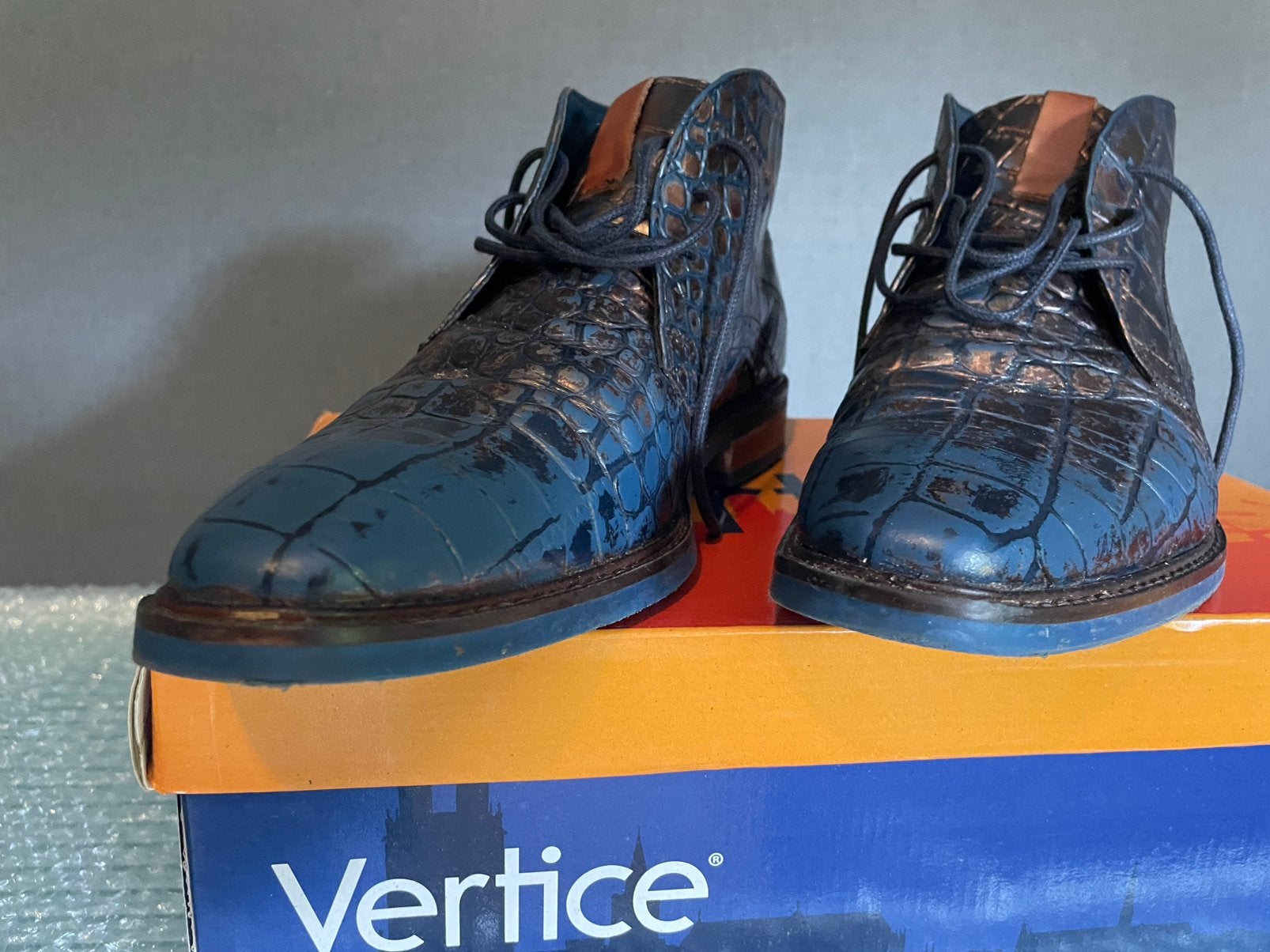Herenschoenen  VERTICE 41, Ophalen of Verzenden, Zo goed als nieuw, Blauw