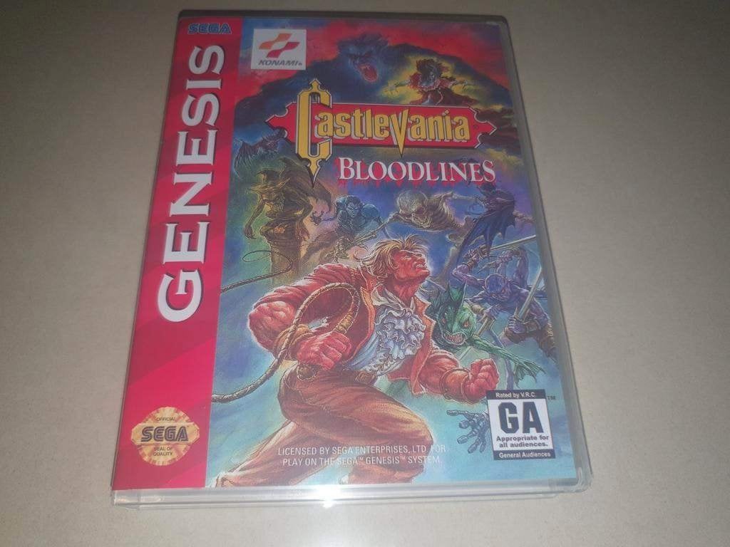 Castlevania Bloodlines Sega Genesis Game Case, Avontuur en Actie, Verzenden, 1 speler, Zo goed als nieuw