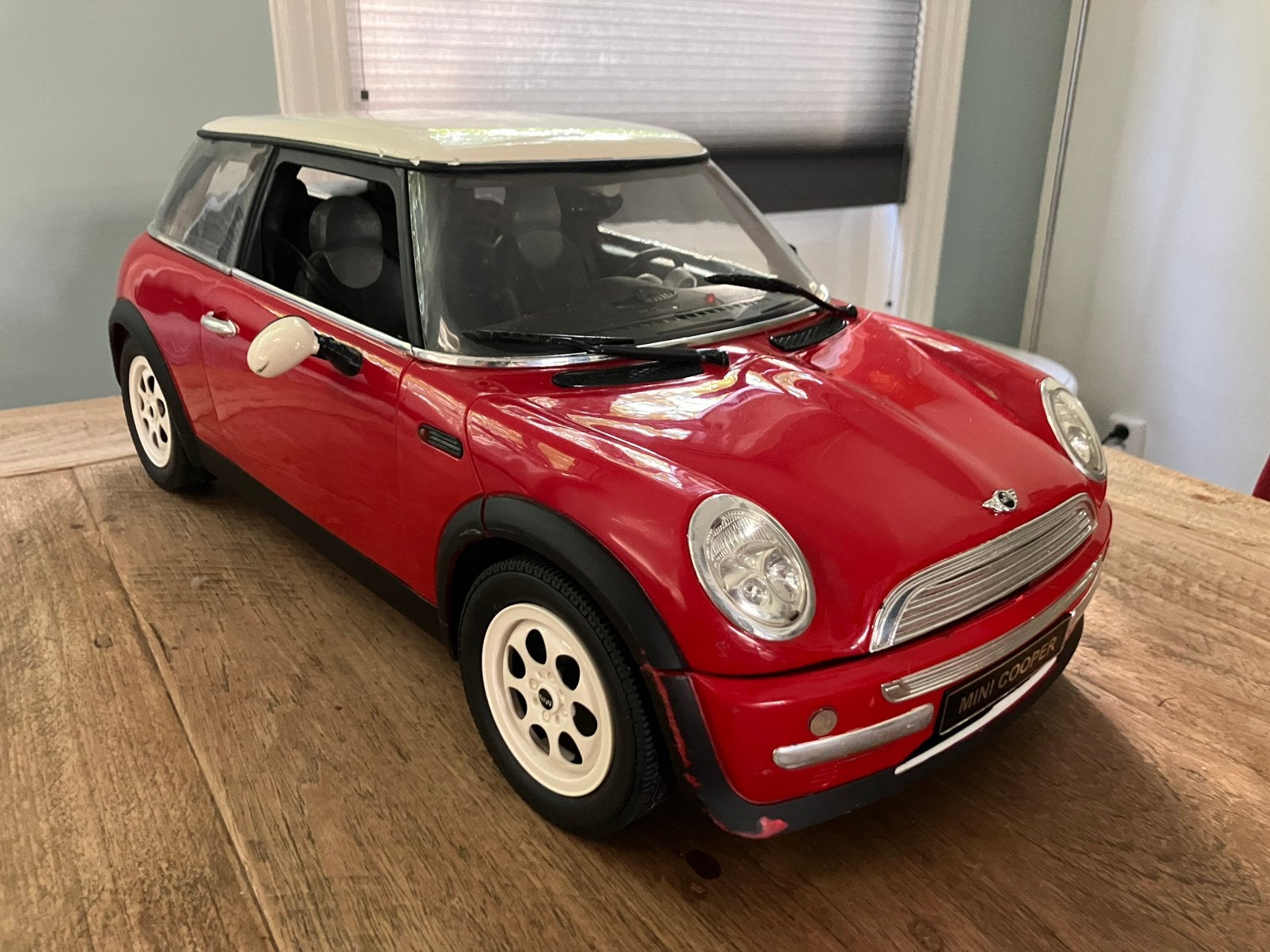 Grote! Afstands bestuurbare Mini Cooper van het merk EZTEC, Hobby en Vrije tijd, Ophalen of Verzenden, Gebruikt, Auto