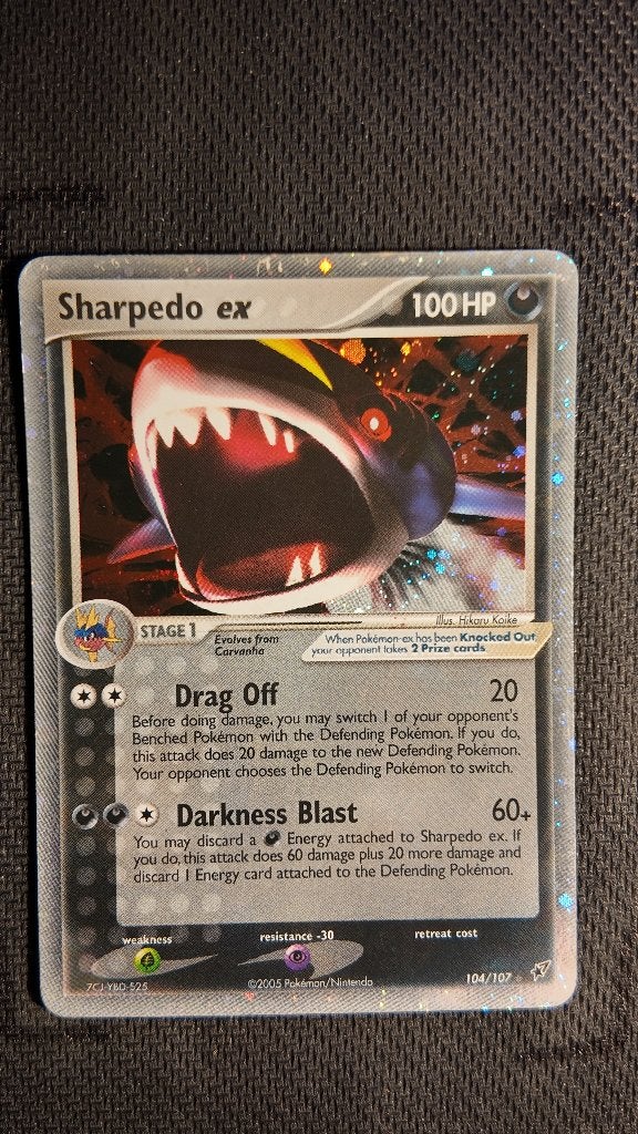 Sharpedo ex 104 Deoxys | Pokemon kaart, Ophalen, Zo goed als nieuw, Losse kaart, Foil