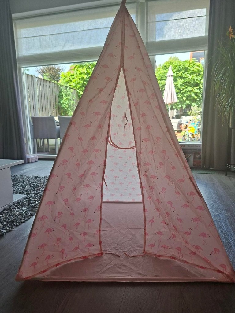 Tipispeeltent, Ophalen, Zo goed als nieuw