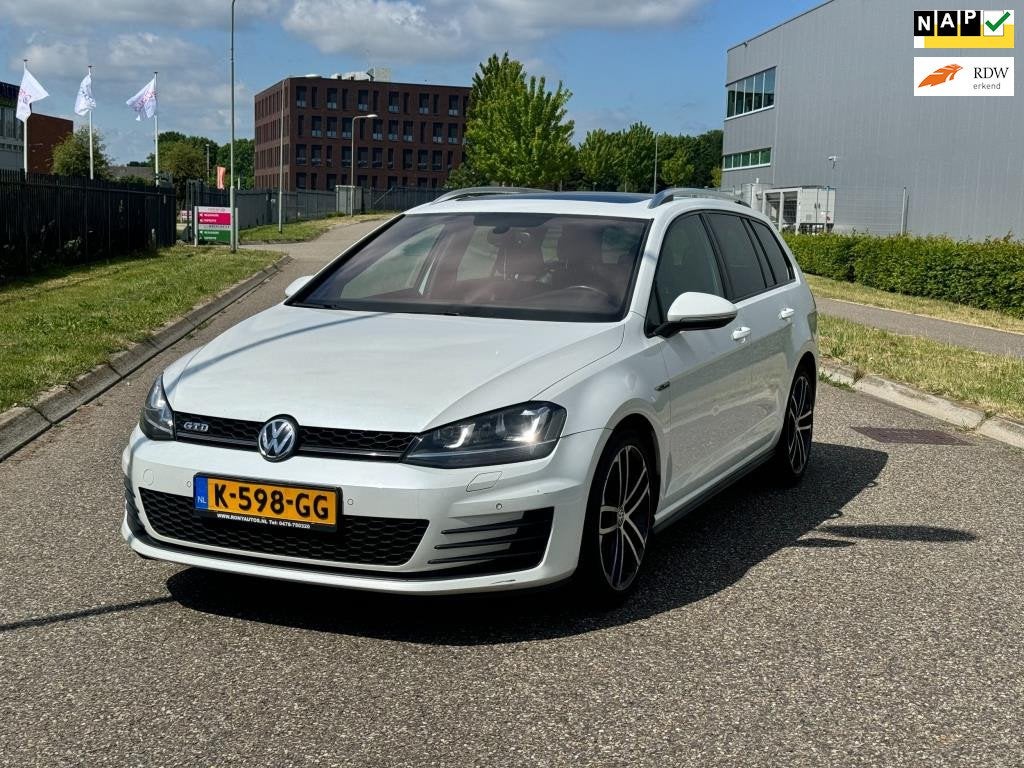 Volkswagen Golf Variant 2.0 TDI GTD, Gebruikt, 4 cilinders, Wit, Leder