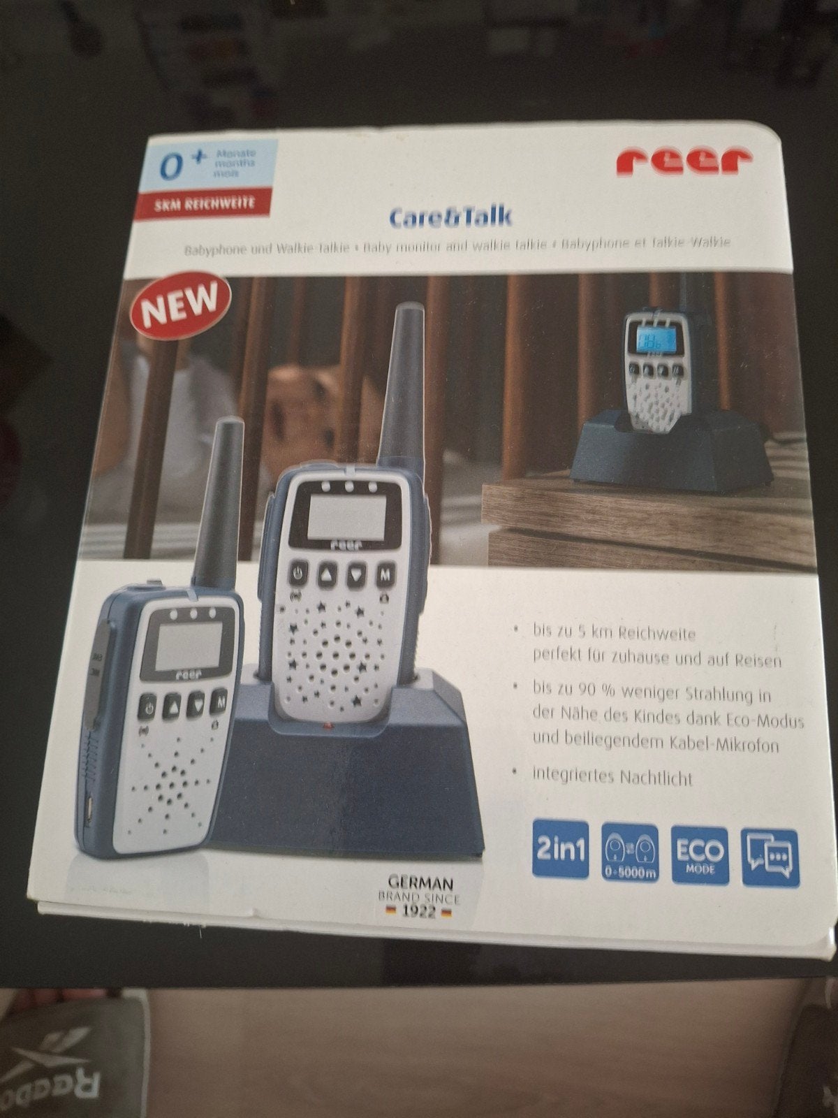 Reer Care&Talk 2-in-1 Babyfoon en Walkie-Talkie, Kinderen en Baby's, Babyfoons, Ophalen of Verzenden, Nieuw, 250 meter of meer