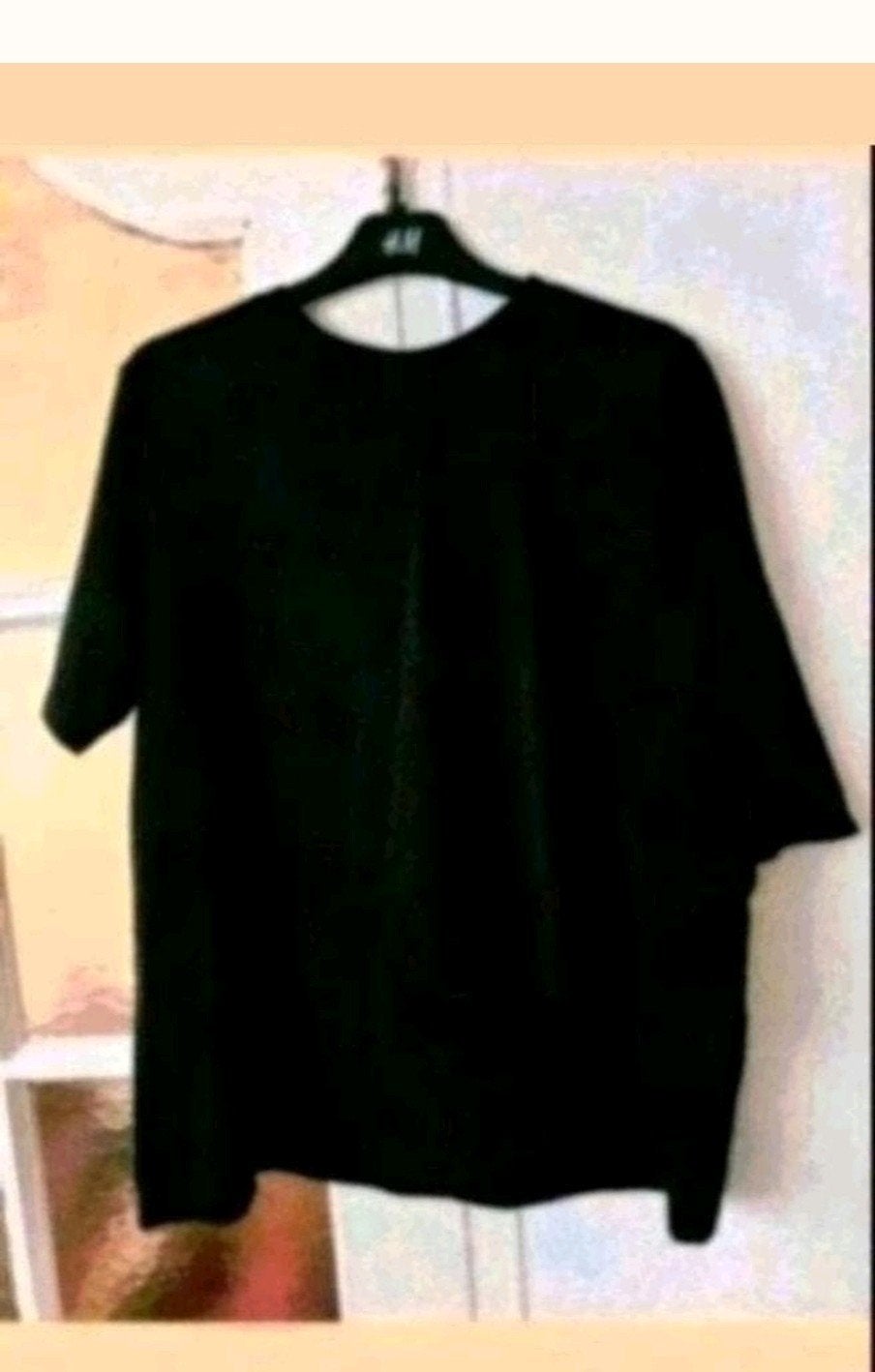 Zwart t-shirt met chiffon, Zwart, Maat 42/44 (L), Ophalen of Verzenden, Zo goed als nieuw
