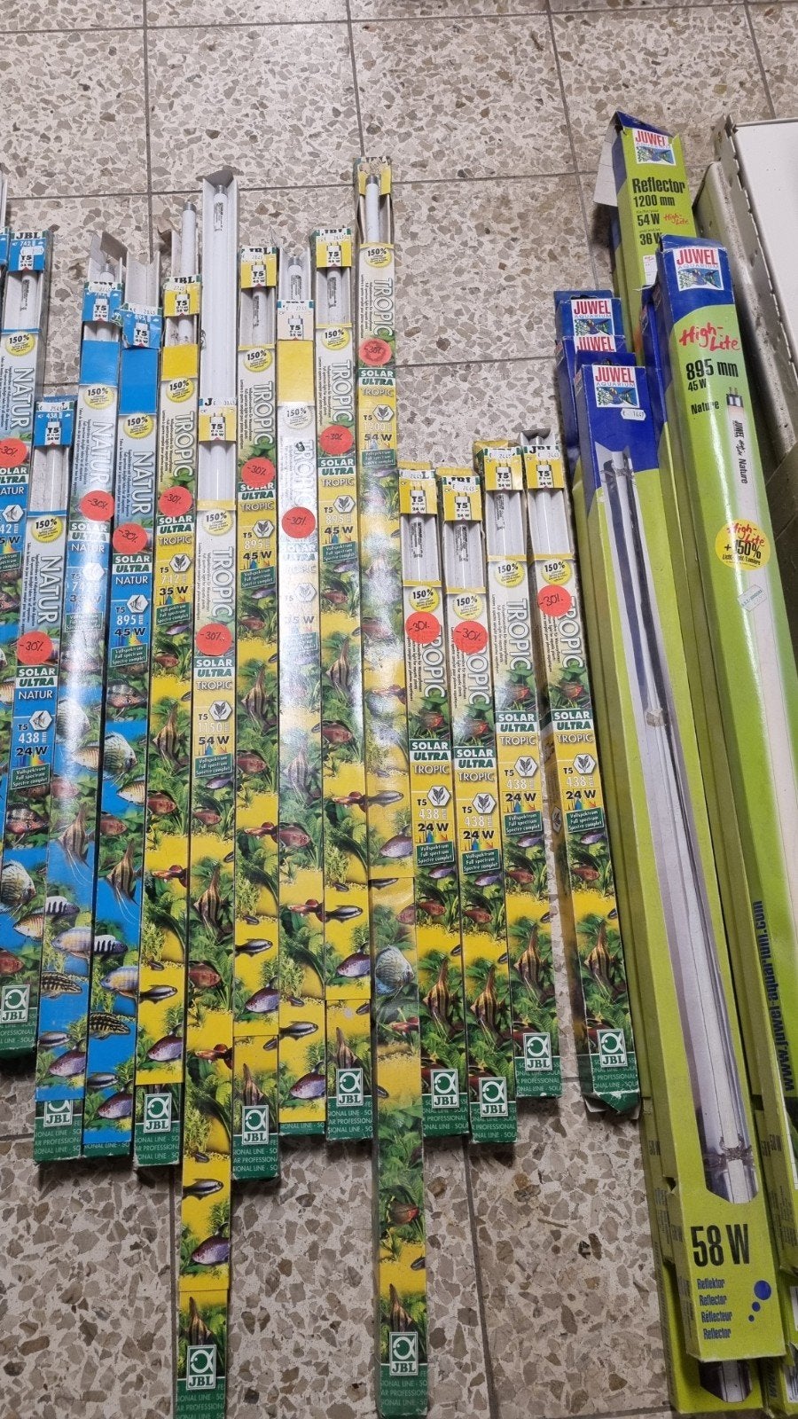 Partij Aquariumlampen 50st, Dieren en Toebehoren, Vissen | Aquaria en Toebehoren, Ophalen of Verzenden, Nieuw, Plant(en), Steen of Hout