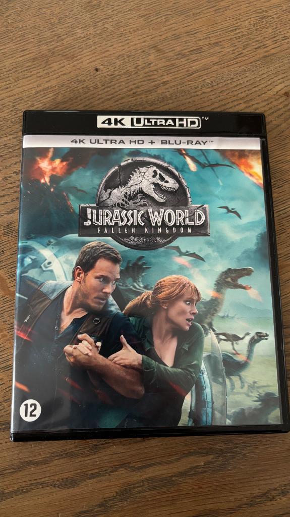 Jurassic World Fallen Kingdom 4K Ultra HD + Blu-ray, Ophalen, Zo goed als nieuw, Actie