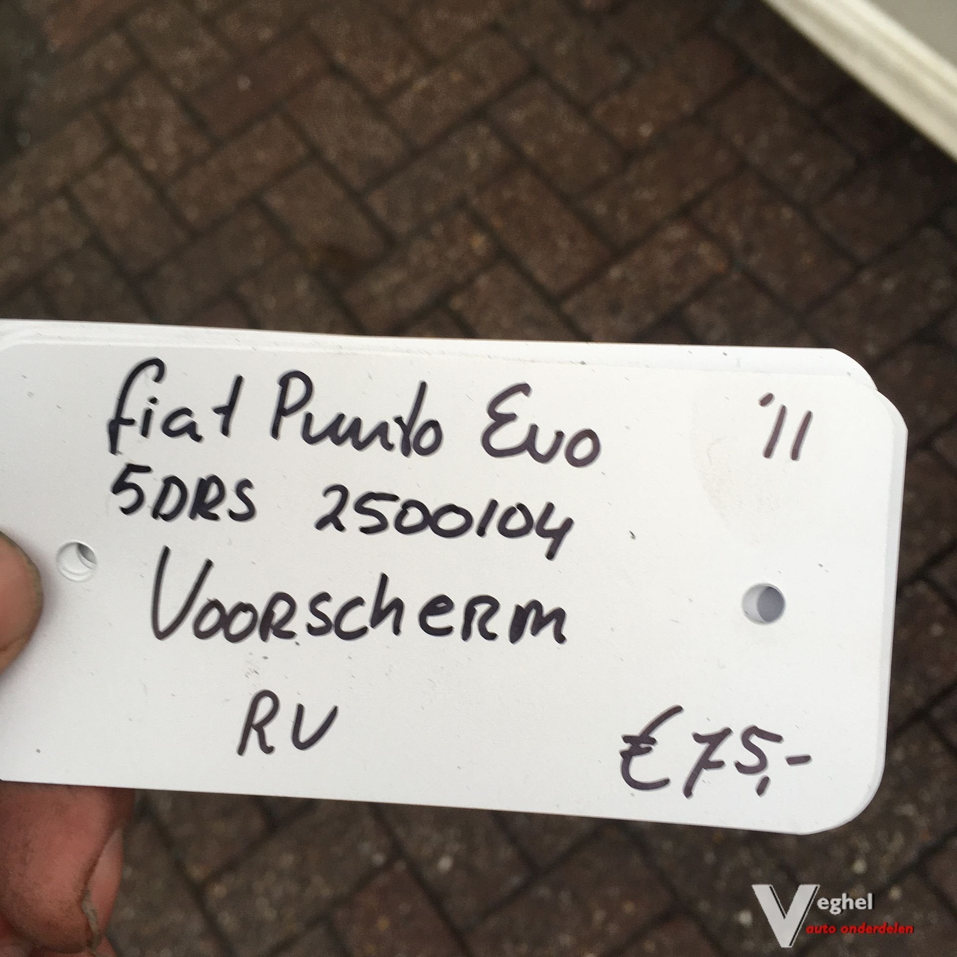 Fiat Punto EVO 5Drs 2011 2500104  Voorscherm Rechtsvoor, Auto-onderdelen, Ophalen, Gebruikt, -, -