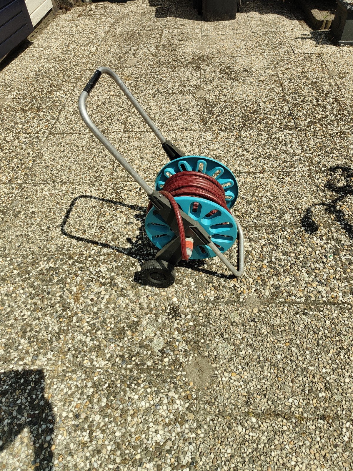 Gardena slanghaspel met tuinslang, Ophalen, Gebruikt