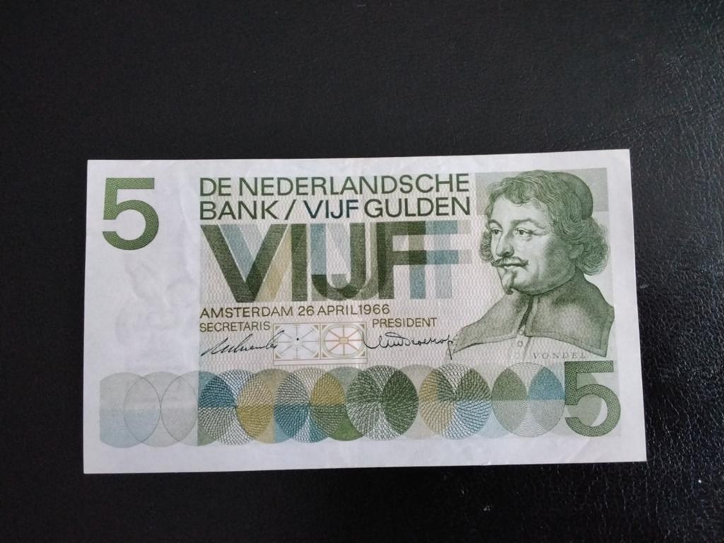 5 Gulden biljet Vondel  l  niet in omloop geweest, Postzegels en Munten, Bankbiljetten | Nederland, Verzenden, 5 gulden, Los biljet