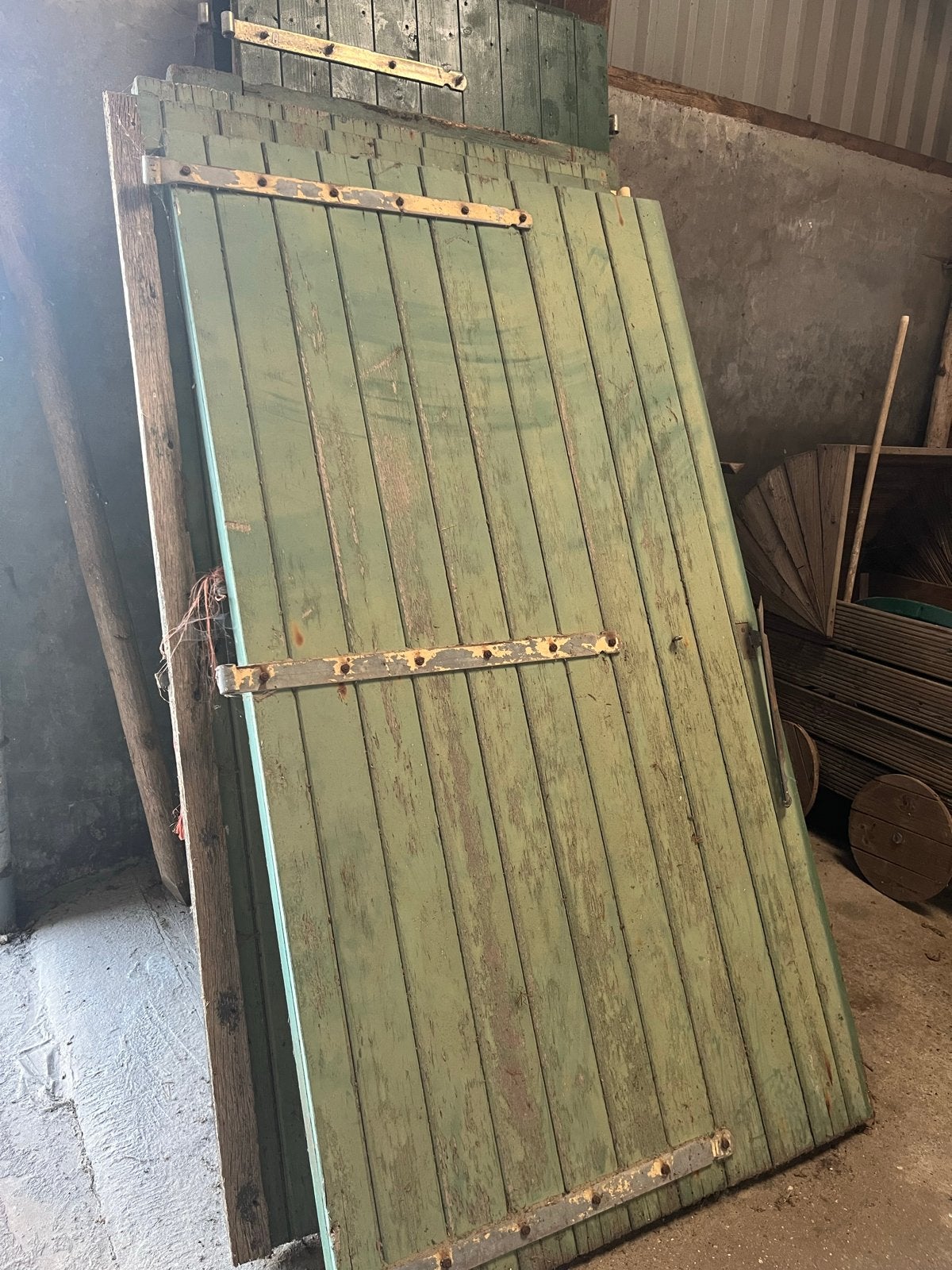 4 sets dubbele staldeuren - robuust en gebruikt, Gebruikt, 215 cm of meer, Overige typen, Hout