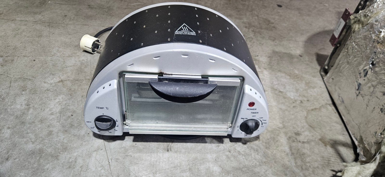 Compacte Mini-Oven met Timer en Temperatuurregeling, Ophalen, Minder dan 45 cm, Minder dan 45 cm, Vrijstaand