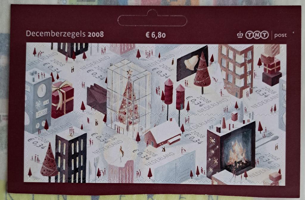Blok – DECEMBERPOSTZEGELS 2008, Ophalen of Verzenden, Postfris