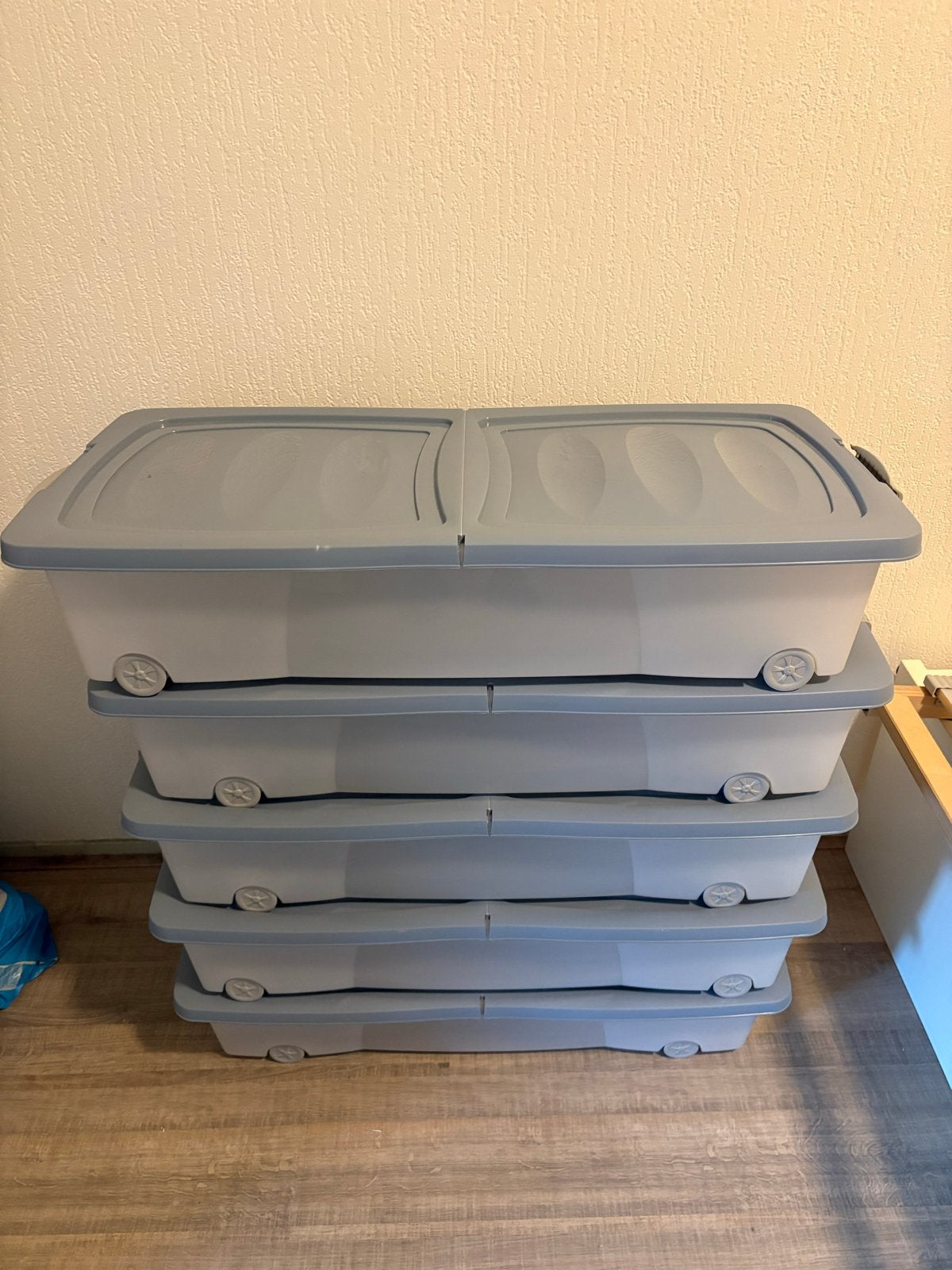 Opbergboxen met wieltjes, Ophalen, Kunststof, Gebruikt, 50 tot 100 cm