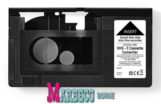 VHS-C adapter cassette, VHS-C Converter, gemotoriseerd, Audio, Tv en Foto, Nedis, Nieuw, Info@marbeco.nl, Ophalen of Verzenden