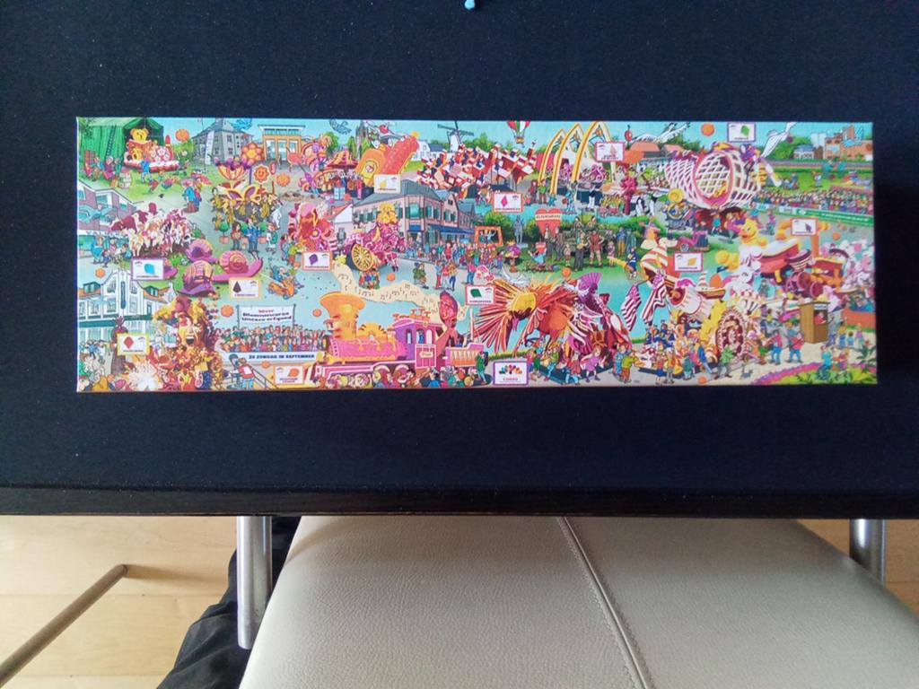 Legpuzzel Bloemencorso Valkenswaard 1000 stukjes, Ophalen, 500 t/m 1500 stukjes, Zo goed als nieuw