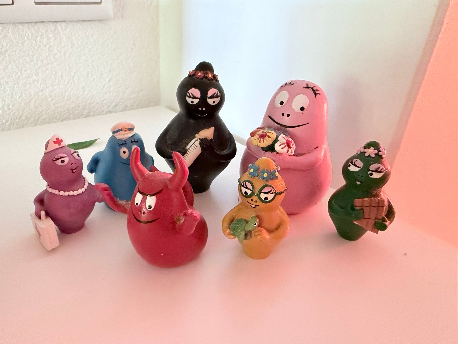 Barbapapa figuren set - 7 stuks, Kinderen en Baby's, Ophalen of Verzenden, Gebruikt, Jongen of Meisje
