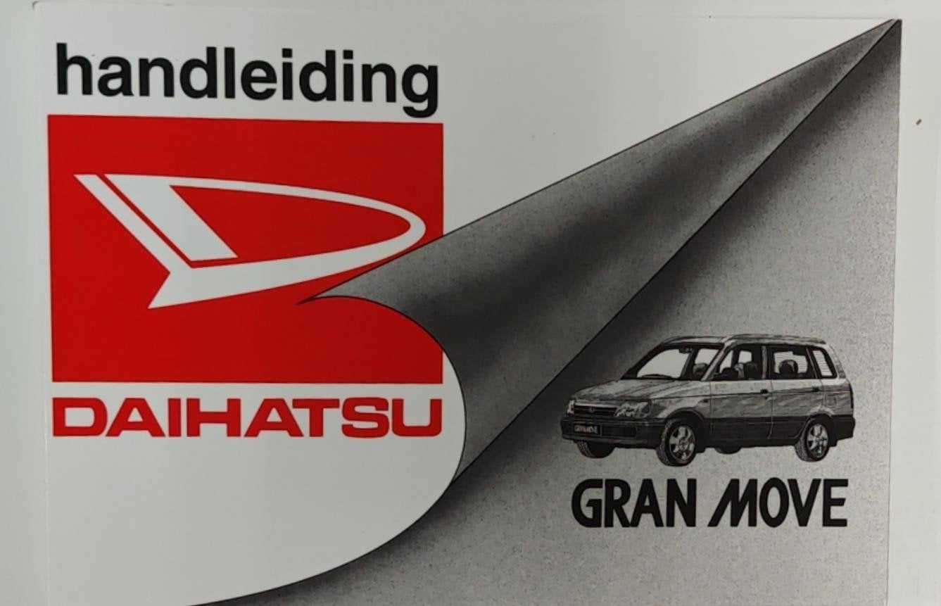 Daihatsu Gran Move Handleiding - Origineel, Ophalen of Verzenden