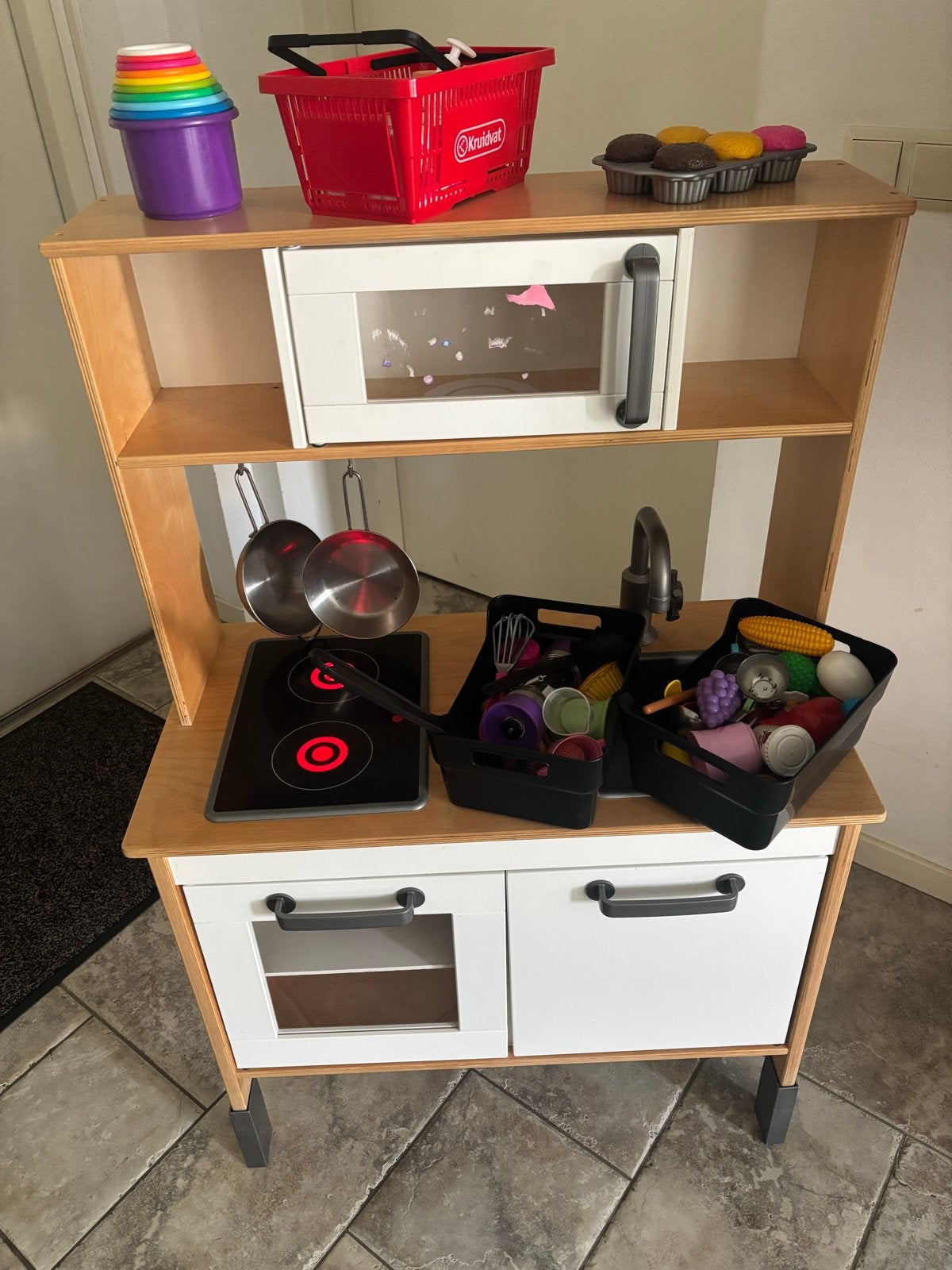 IKEA Speelkeuken met accessoires -l, Ophalen, Gebruikt, Hout, Speelkeuken