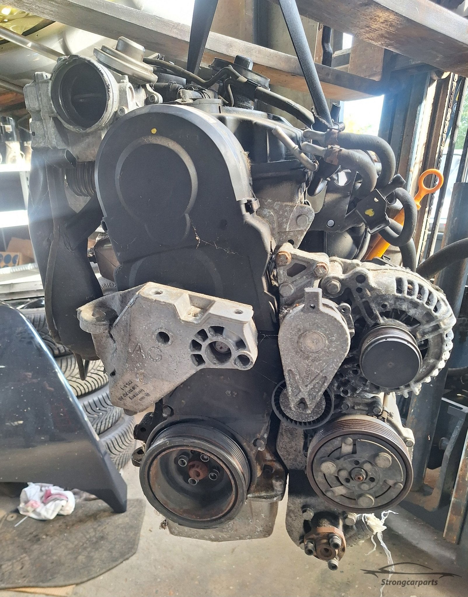 BSW Motor 1.9tdi 105pk bj 2007 175330km hele nette motor, Gebruikt, -, Volkswagen, -