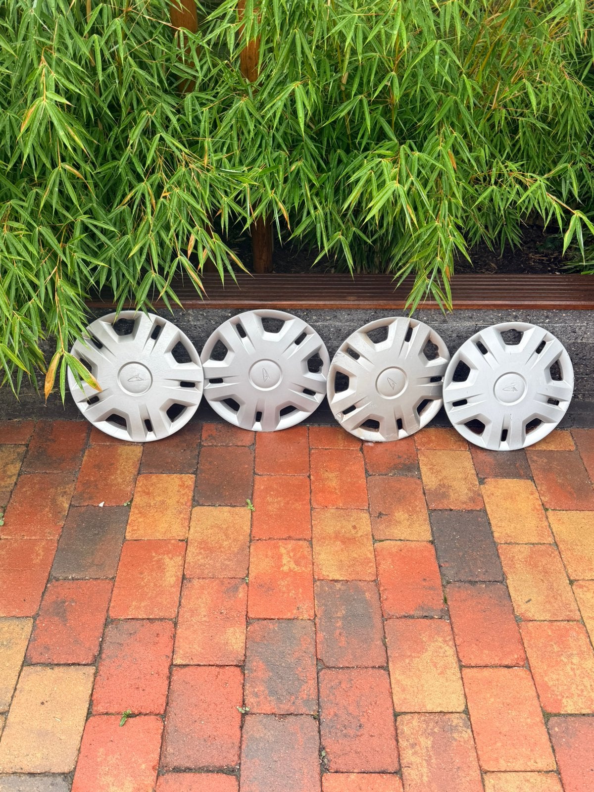Origenele wieldeksels van een Daihatsu Cuore, 13” inch, Ophalen of Verzenden, Gebruikt
