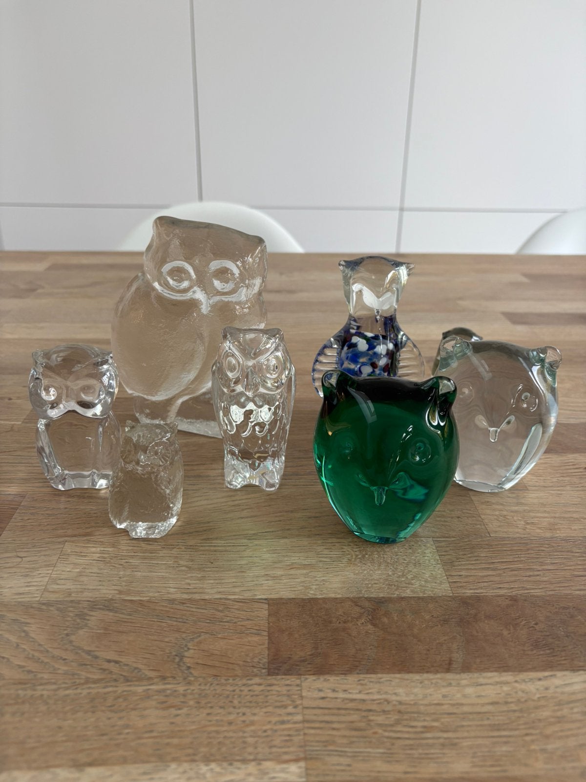 Verzameling uilenbeeldjes / uil kristal, Ophalen of Verzenden