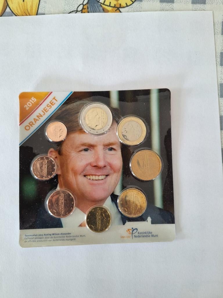 NEDELAND ORANJE SET 2015 MAXIMA ENALEXANDER 1ct-E2,00, Ophalen of Verzenden, Zo goed als nieuw, Nederland, Kaart, Foto of Prent